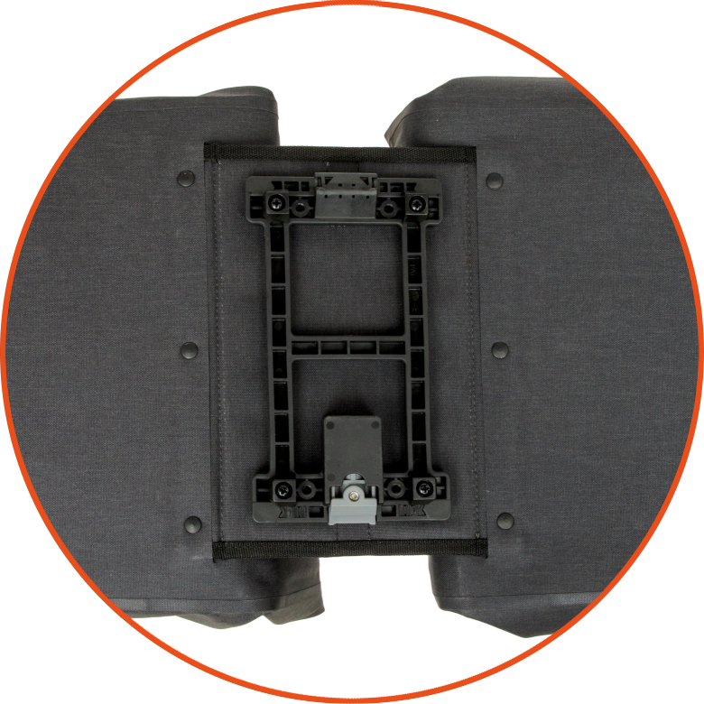 Podwójna sakwa rowerowa New Looxs Hamar Double 38L MIK 2.0